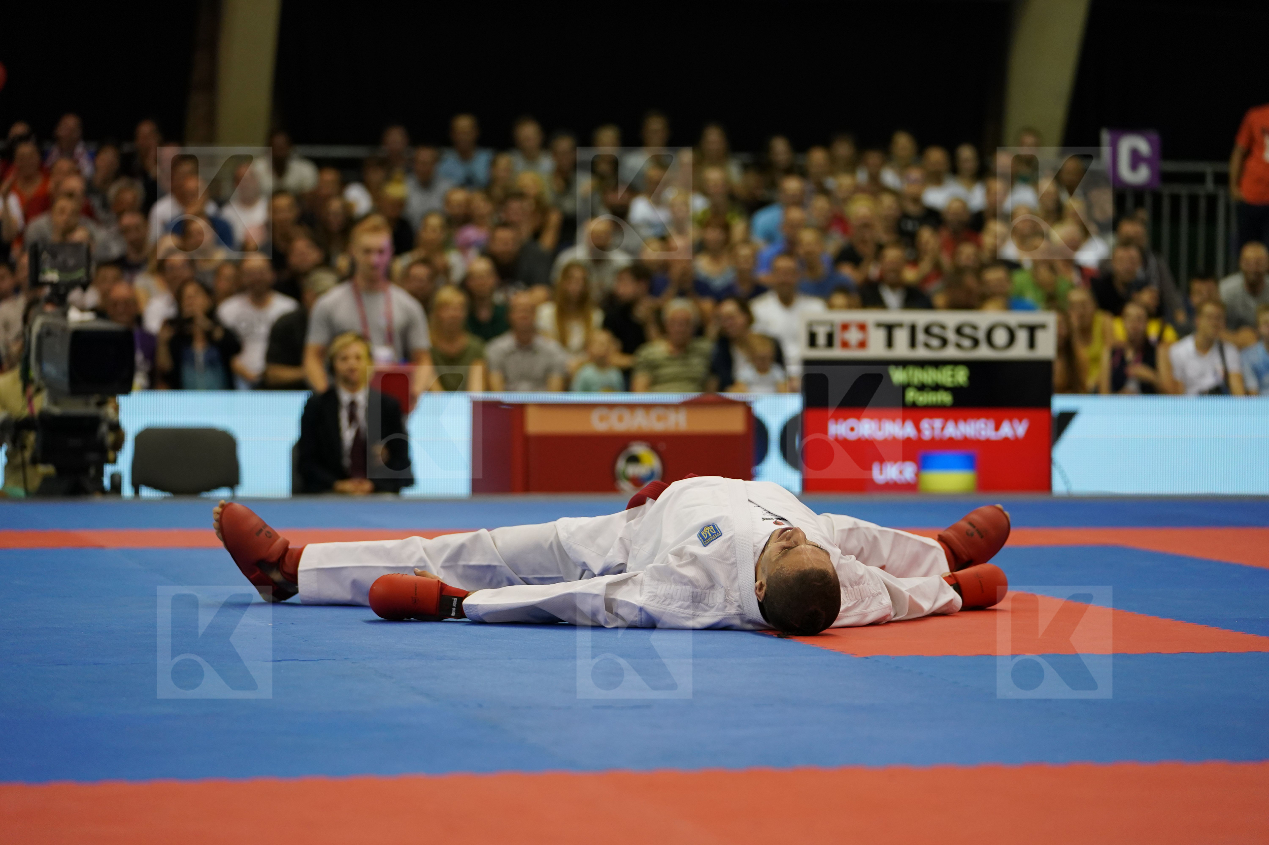 Asiabari Aliasghar Gold match Horuna Stanislav Iran Islamic Republic of Male Kumite -75kg Ukraine